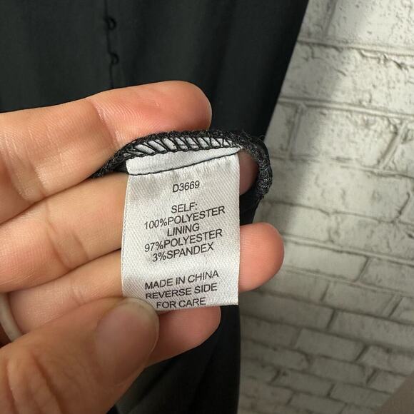 Alexia Admor Dress Milana Maxi Button Sleeveless Neutral Minimal Black 6 - Picture 4 of 10